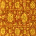 thumbnail image 1 of Ahgly Company Indoor Square Abstract Yellow Modern Area Rugs, 8' Square, 1 of 4