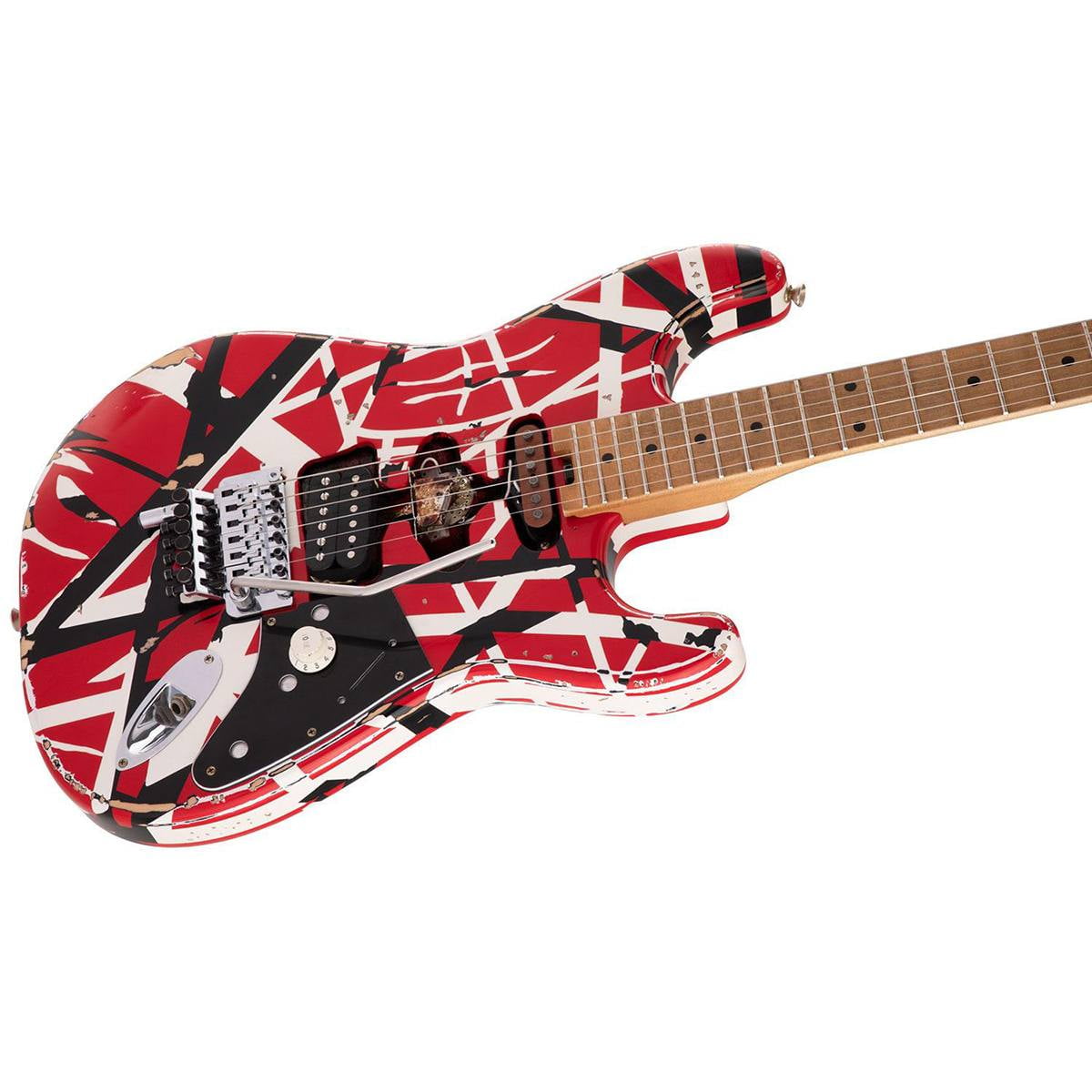 EVH Striped Series Frankie Electric Guitar - Walmart.com