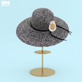 thumbnail image 2 of Sombrero de Playa de Ala Ancha para Mujer Margarita 42 cm negro Unitalla, 2 of 5