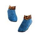 thumbnail image 1 of Minnieouse 1 par de calcetines de invierno para el suelo con estampado de leopardo al tobillo gruesos antideslizantes Unisex zapatillas de salón gruesas Medias Verde aceite Minnieouse AP009918-12, 1 of 6
