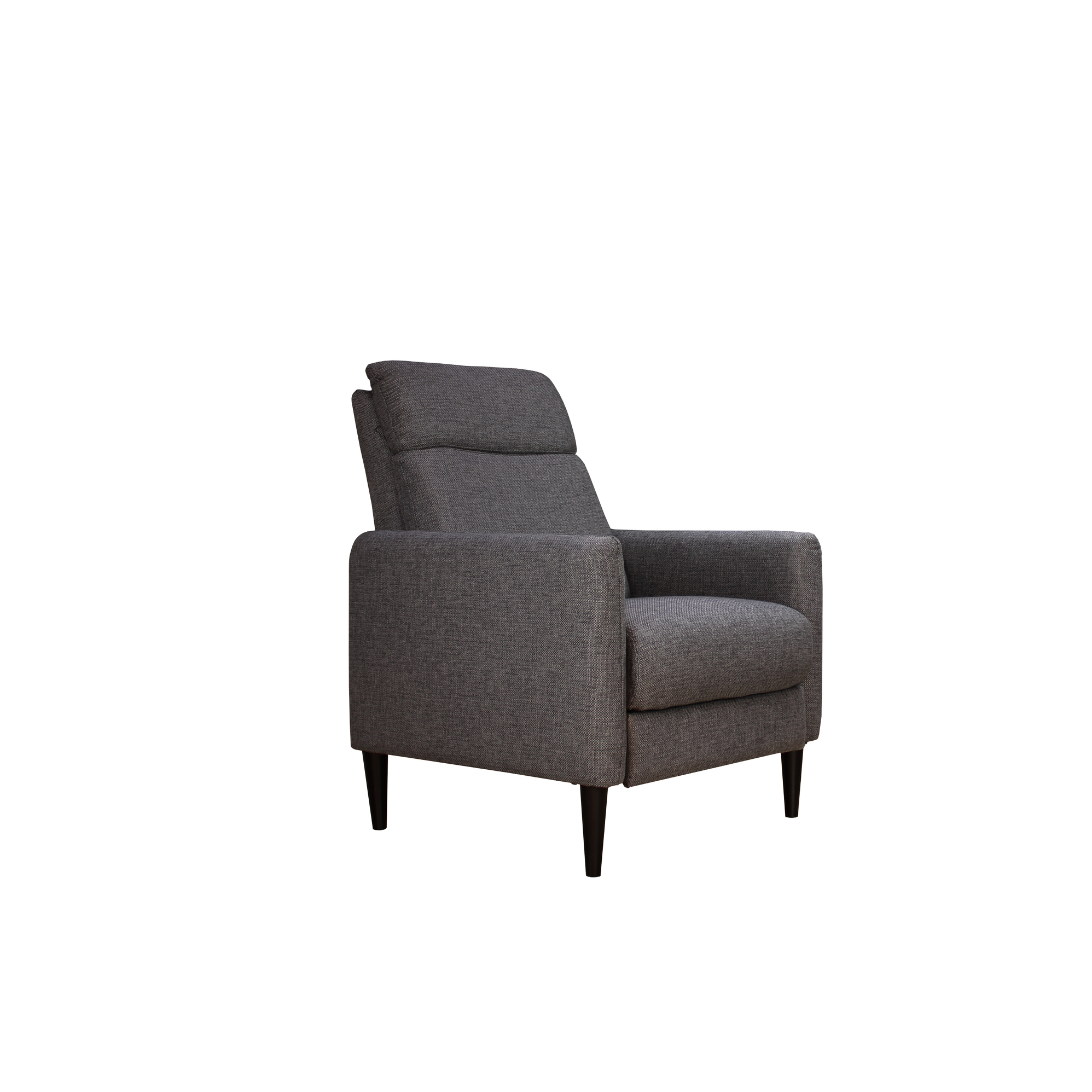 Carbon Black Recliner Chair With Pushback Feature - Stylish Upholstery, 33.85 In W X 39.28 H 29.37 D, 74.09 Lb Reclining Mechanism Upholstered,