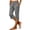 Gray #018, variant on Yoga Capri Pants for Women with Pockets Summer Side Split Sweat Pants Elastic Waisted Stretch Pant with Pockets, M
