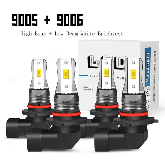 For Chevy Silverado 1500 1999-2006 LED Headlight 9005 9006 Hi-Low Beam 4x White 6000K Bright