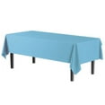 thumbnail image 5 of Exquisite 12 Pack Premium Rectangular Plastic Tablecloth Cover 54" x 108" - Sky Blue, 5 of 8