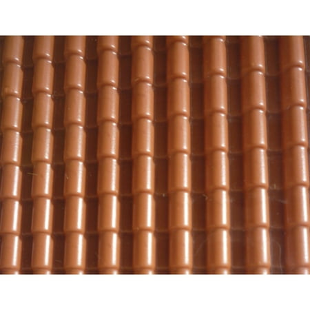 Wee Scapes Plastic Sheets, 7.5 inch x 12 inch, 2/Pkg., Spanish Tile Brick