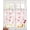 Red, variant on Blue Flower Sheer Curtains 39 Inch Length 2 Panels Set for Living Room/Bedroom, Watercolor Floral Botanical Line Drawing Print Kitchen Curtains Grommet Curtains Window Treatments 27.5"x39"x2