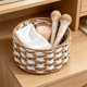 thumbnail image 2 of MTBLYS Cesta organizadora de papel tejido natural para escritorio|mesa de centro o encimera|Ideal para guardar aperitivos|cosméticos y objetos pequeños en el hogar|la oficina o la sala de estar, 2 of 7