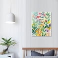 thumbnail image 4 of PIKWEEK Flower Canvas Wall Art-Colorful Floral Picture for Bedroom- Watercolor Blue Yellow Pink Wildflower Canvas Décor, Nature Scenery with Butterfly Print Room Décor 12*16in/16*20in, 4 of 5