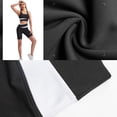 thumbnail image 3 of Pantalones cortos de mujer Qarigey Push Cintura alta Leggings Fitness transpirable Yoga estiramiento sin costuras Blanco y negro XL, 3 of 6