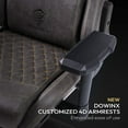 thumbnail image 5 of Dowinx Gaming Chair Ergonomic Computer Chair Office PU Leather with Massage Adjustable Armrest Footrest Brown, 5 of 8