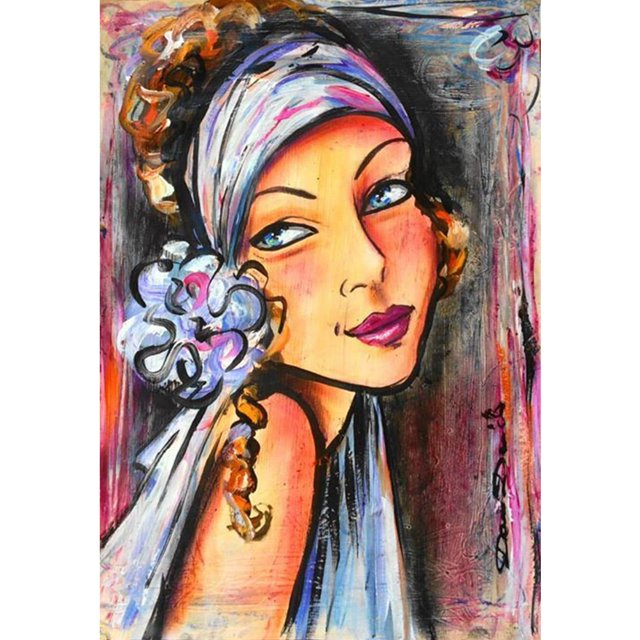 Taladro Diamond Painting (DF3978) 5D DIY Kit de costura de punto de cruz completo (Beauty08) 50x70cm FLhrweasw Nuevo