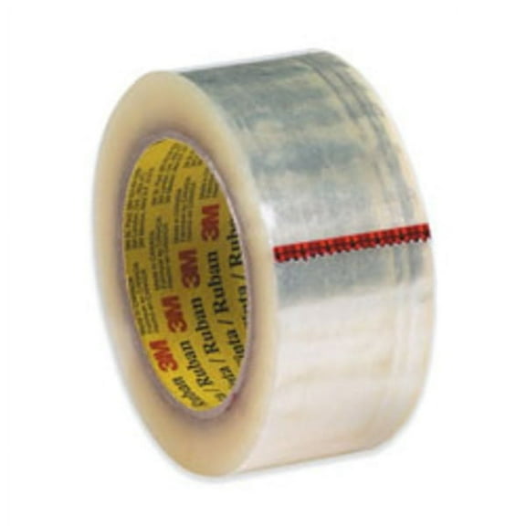 3M® 371 Carton Sealing Tape, 2" x 55 Yd., Clear, Case Of 36