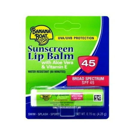 spf sunscreen vera aloe 15oz vitamin balm banana lip pk ea boat