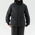 thumbnail image 2 of Women's Lightweight Quilted Jacket Long Sleeve Warm Oversized Coat, 2 of 2
