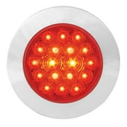 GG Grand General 75842 SE334 Inches Fleet Red/Red 18 LED Surface Mount w/Bezel, 3 Wires
