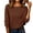 Brown, variant on Women Dolman Sleeve Batwing Knit Sweater Top Boat Neck Soft Stretch Pullover Relaxed Fit Lightweight Casual Chic Everyday Essential