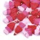 thumbnail image 1 of Polycotton(Polyester Cotton) Tassel Pendant Decorations with Iron Findings Golden Colorful 39~40x19~26x6~7mm Hole: 4mm, 1 of 2