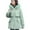 Green, variant on Viikei Women Coats Clearance Down Jackets for Women Cotton Coats Womens Winter Casual Hooodie Solid Thickening Velvet Keeping Warm Faux Plush Brim of a Hat Down Jacket Coat