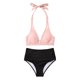 thumbnail image 4 of Gibobby Traje de Baño Sexy Bikini Bikini de cintura alta para mujer, bañadores sexys de dos piezas con realce, traje de baño Vintage, conjunto de Bikini (Rosa,CH), 4 of 5