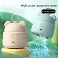thumbnail image 1 of Cute Desktop Vacuum Cleaner Mini BearHead Ring Vacuum Cleaner for Cleaning Dust Crumbs Lake Green, 1 of 5