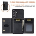 thumbnail image 2 of 2 in 1 Wallet Case for Samsung Galaxy S25+ Plus for Women Men, Detachable Cards Holder Magnetic Back Cover Stand Feature Shockproof Premium PU Leather Phone Cover for Samsung Galaxy S25+, Black, 2 of 12