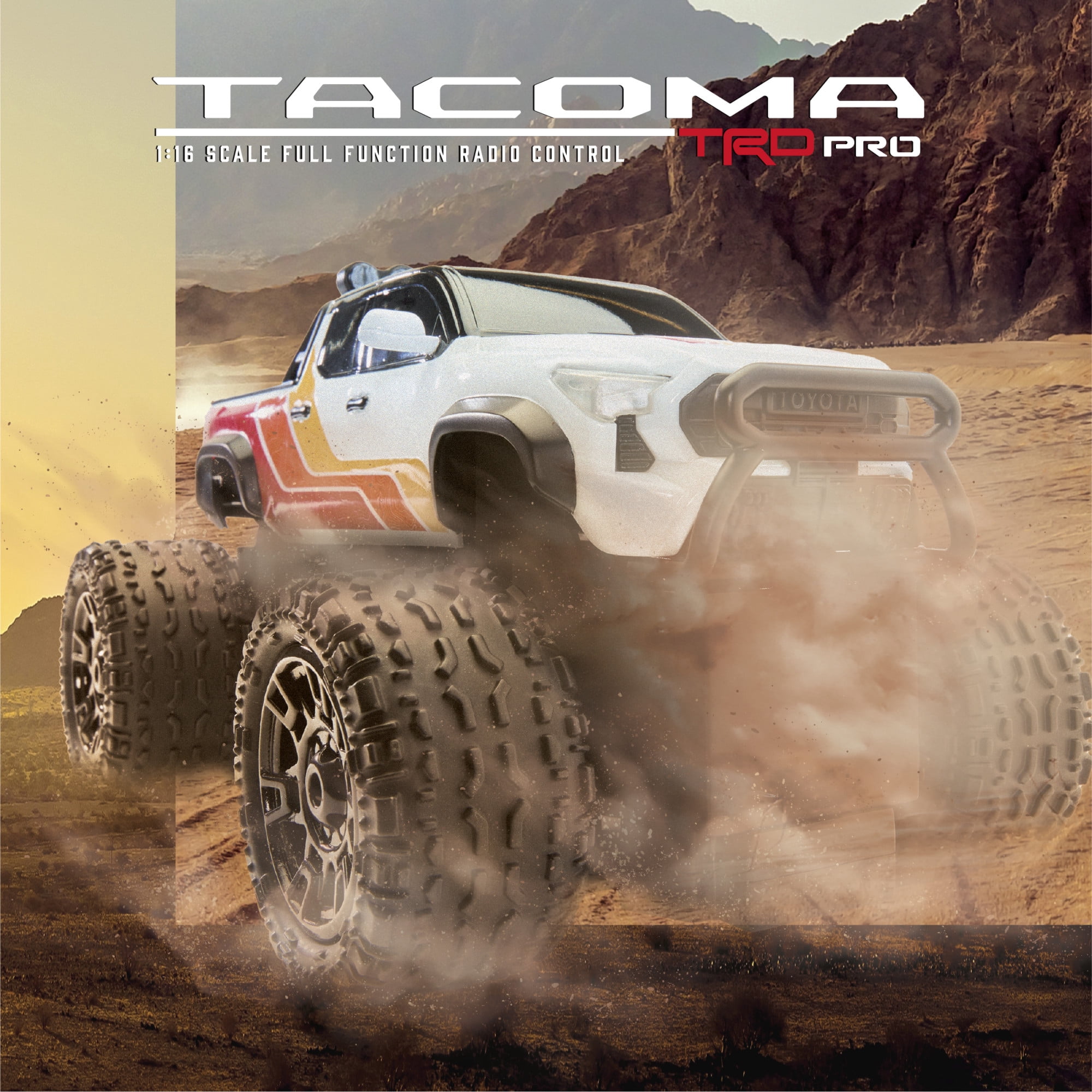 Toyota Tacoma TRD Pro 1:16 Scale Remote Control Truck, 2.4GHz RC, USB-C Rechargeable