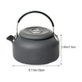 thumbnail image 2 of 100Fens Portable 800Ml Lightweight Stainless Steel Camping Kettle And Portable Camp Tea Pot Ideal For Bushcraft And Outdoor Use, 2 of 10
