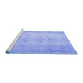 thumbnail image 2 of Ahgly Company Machine Washable Indoor Square Persian Blue Traditional Area Rugs, 3' Square, 2 of 4