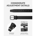 thumbnail image 2 of YOETEY Mens Belts Leather - 35mm Genuine Leather Belt for Jeans - Men Gift for Casual Dress, 2 of 5