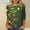 aa07_Green, variant on Elvqul Womens Christmas Shirts Plus Size Fashion Tops Oversized Crewneck 3/4 Sleeve Shirts for Women
