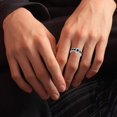 thumbnail image 2 of DVEATR Mens Star of David Ring with Hebrew Size 9/10/11 in 925 Sterling Silver Jewish Star Rings Jewelry Gifts, 2 of 6
