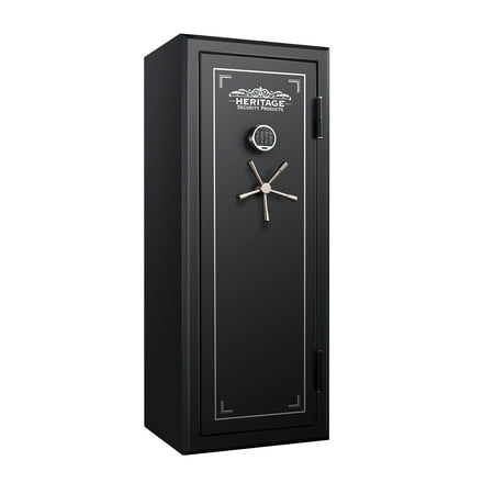 UPC: 0852368006916 | Heritage 24 Gun Fire and Water Safe with Electronic Lock  Black 24EBH