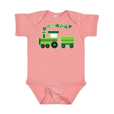 

Inktastic St Patricks Irish Shamrock Train Gift Baby Boy or Baby Girl Bodysuit