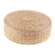 thumbnail image 2 of Cojín de asiento de paja tejido plano, cojín de suelo redondo, almohada de suelo, cojín de tatami para balcón 40cmx10cm, 2 of 9