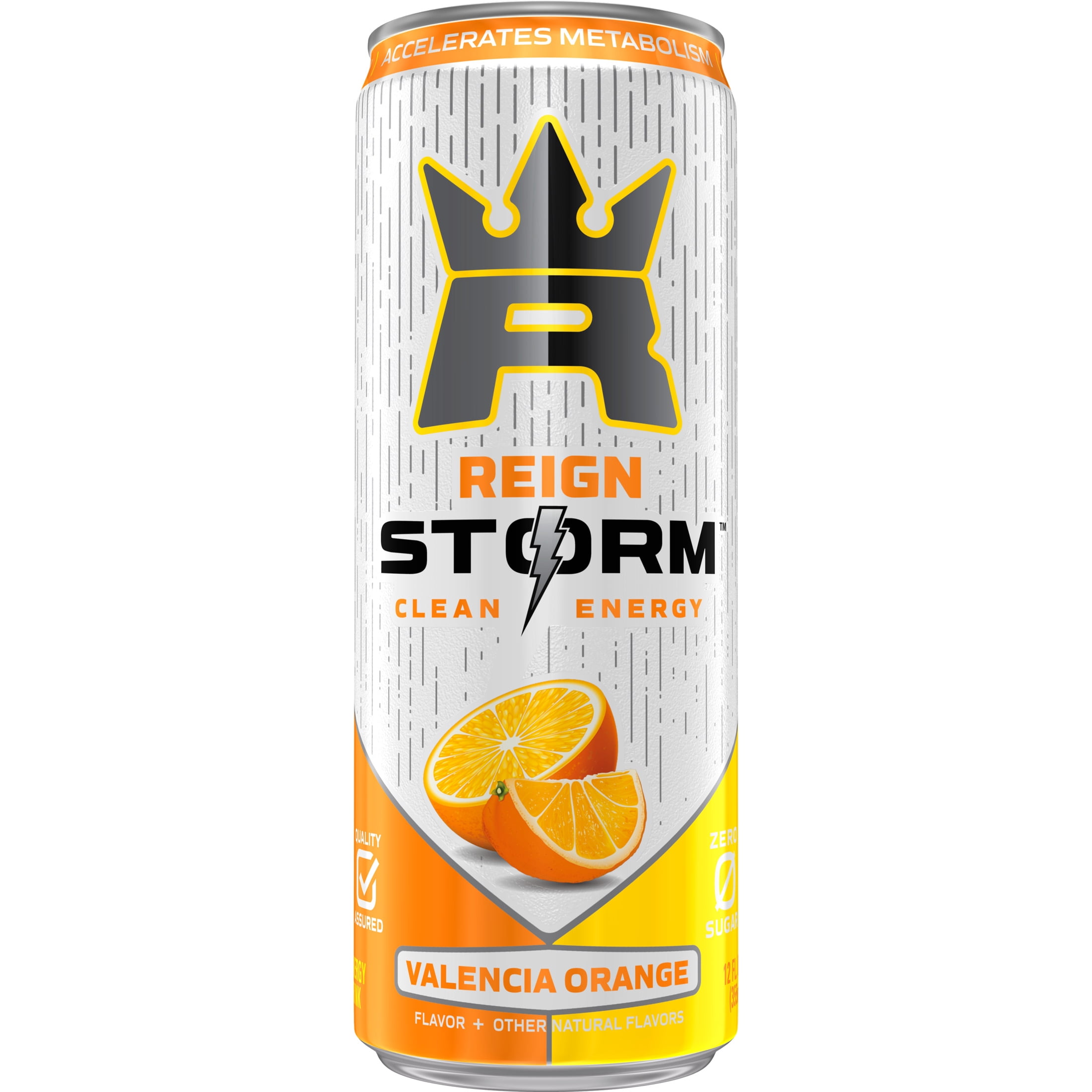 Reign Storm Valencia Orange Clean Energy Drink, 12 fl oz Aluminum
