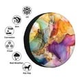 thumbnail image 5 of Spare Tire Cover, Vibrant Abstract Color Splash Wheel Cover Tire Covers for Trailers Car Truck Camper Universal Tire Covering Fits Diameter, 5 of 7