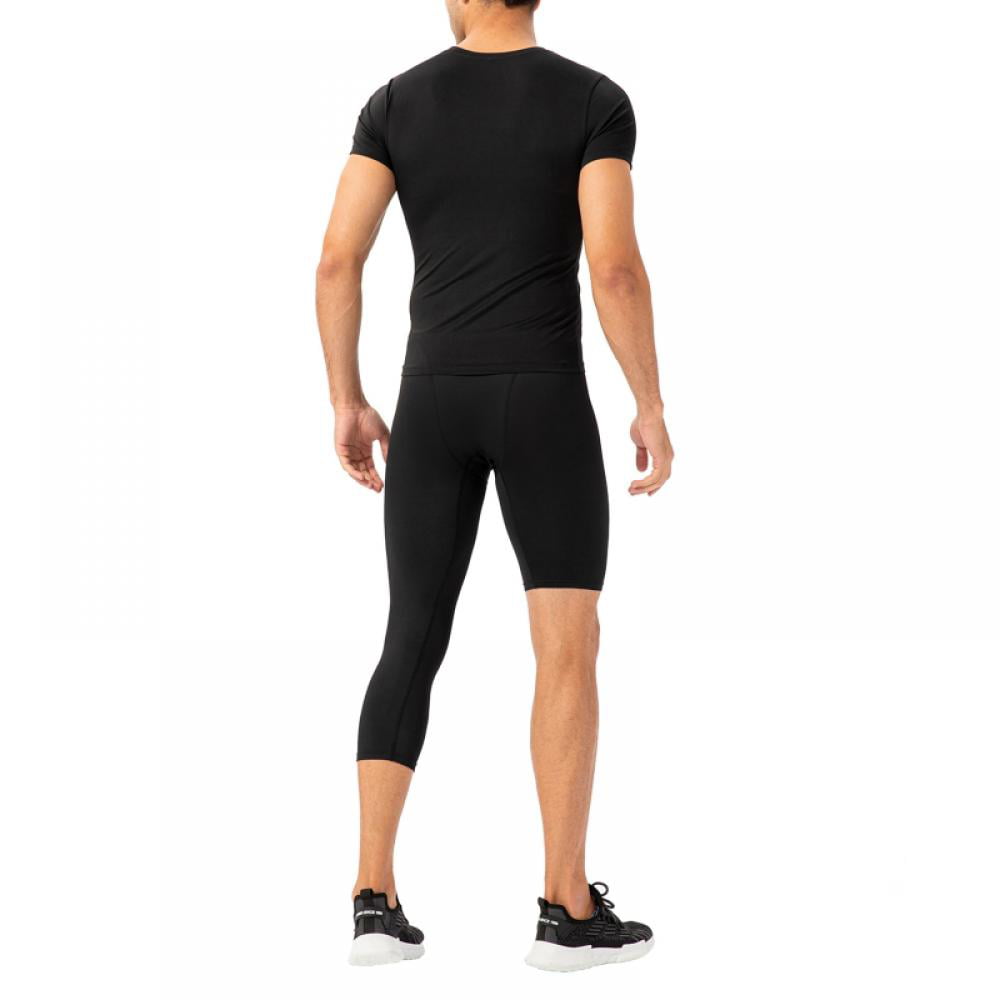 Blaward Men's One Leg Compression Pants 3/4 Basketball Single Leg Tights  Athletic Workout Gym Leggings with Pockets : : Clothing, Shoes &  Accessories