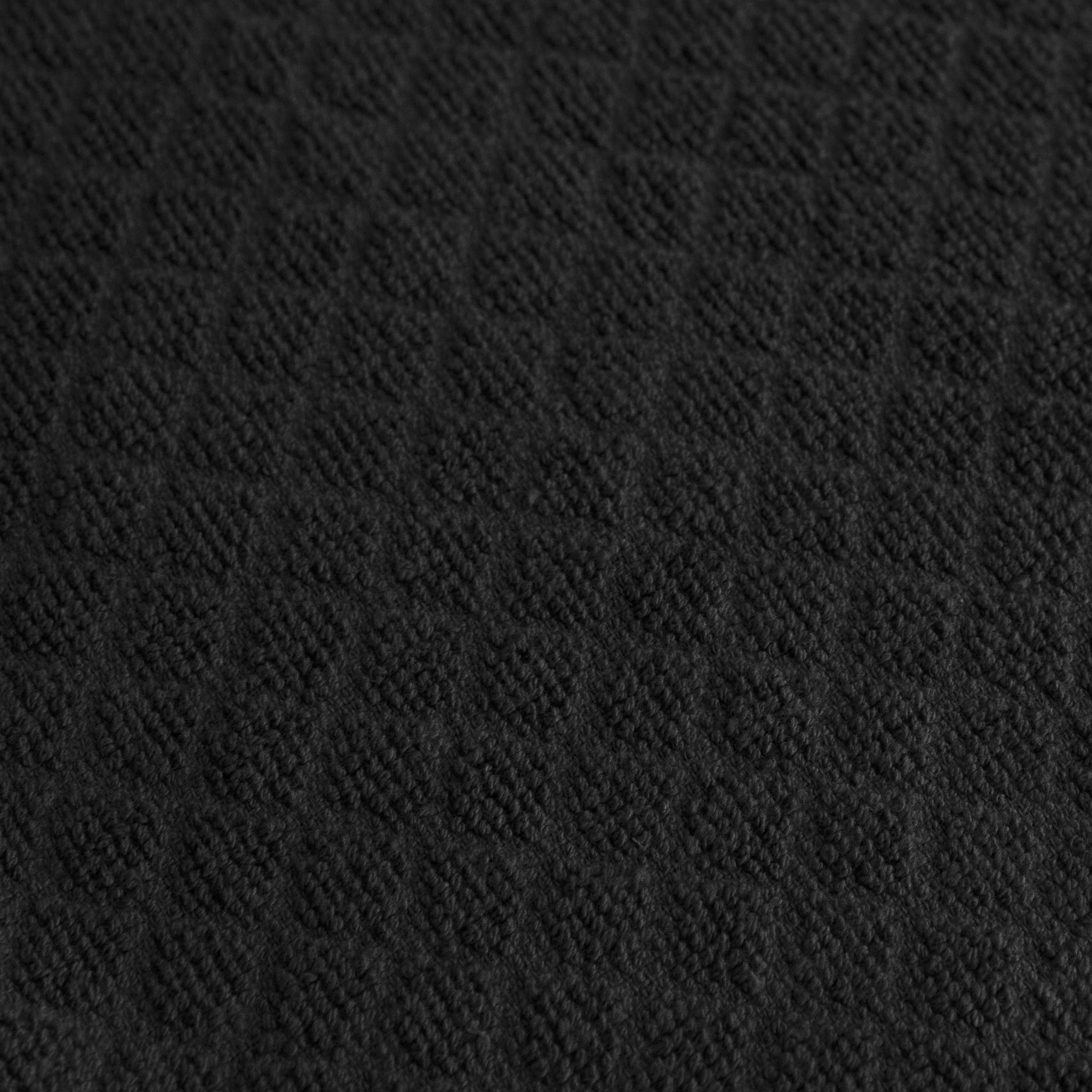 RITZ Hook and Hang Woven Kitchen Towel, Set of Two, Black