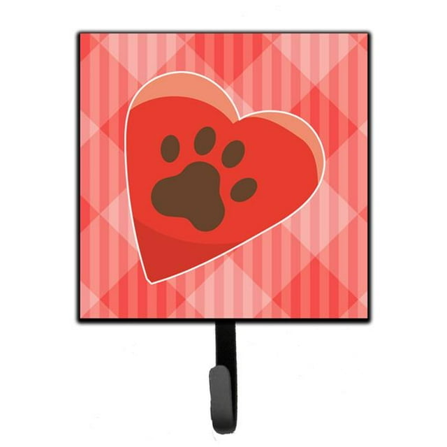 Puppy Pawprint Heart Leash or Key Holder