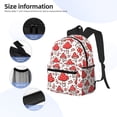 thumbnail image 5 of Lsque Amanita Red Mushroom Classic Casual Backpack - Large Capacity Water-Resistant Backpack for School, Work, Travel, and Outdoor Activities, 5 of 8