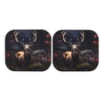 thumbnail image 4 of Picia Regal Stag In Forest 2 Piece Car Windshield Sun Shade Foldable | Foldable Sun Shield for Front Window Blocks UV Rays and Keeps Your Vehicle Cool-Large, 4 of 7