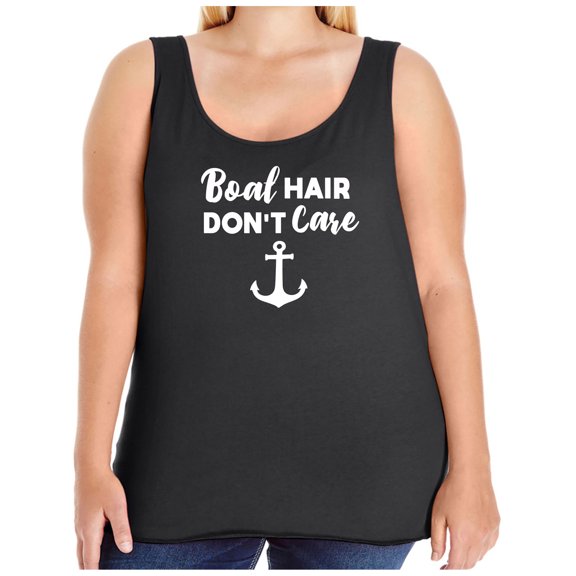 Boat Hair Don't Care Womens Tank Top