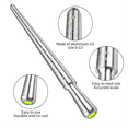 thumbnail image 4 of Ring Size Tool, Metal Mandrel Measuring Rod Ring Mandrel Aluminum with Finger Sizing Steel Ring, 4 of 6