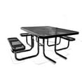 thumbnail image 4 of LifeYard Outdoor Picnic Table, ADA, 46" Square, Steel Table, Black, 4 of 6