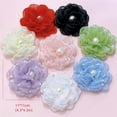 thumbnail image 6 of Lady Camellia Flower Brooch Pin for Women Girls Elegant Fabric Shell Pearl Hat and Hair Clips Brooches Lapel Pins Cocktail Tea Party Costume Dress Accessories Wedding Holiday Jewelry Gift, 6 of 11