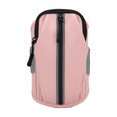 thumbnail image 1 of Hukapapa Oxford tela deportes correr teléfono móvil brazo bolsa montar al aire libre brazo manga fitness muñeca bolsa rosa, 1 of 5