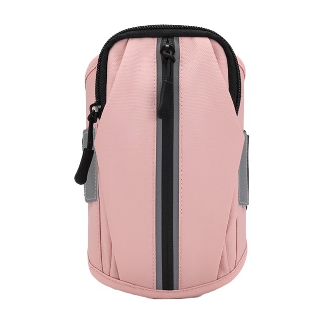 Hukapapa Oxford tela deportes correr teléfono móvil brazo bolsa montar al aire libre brazo manga fitness muñeca bolsa rosa