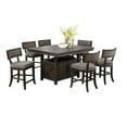 thumbnail image 6 of Rustic Espresso 7-Piece Counter Height Dining Set - Solid Wood, Seats 6, Butterfly Leaf Table &amp; Chairs. Modern Dining Room Furniture. Storage Base., 6 of 13