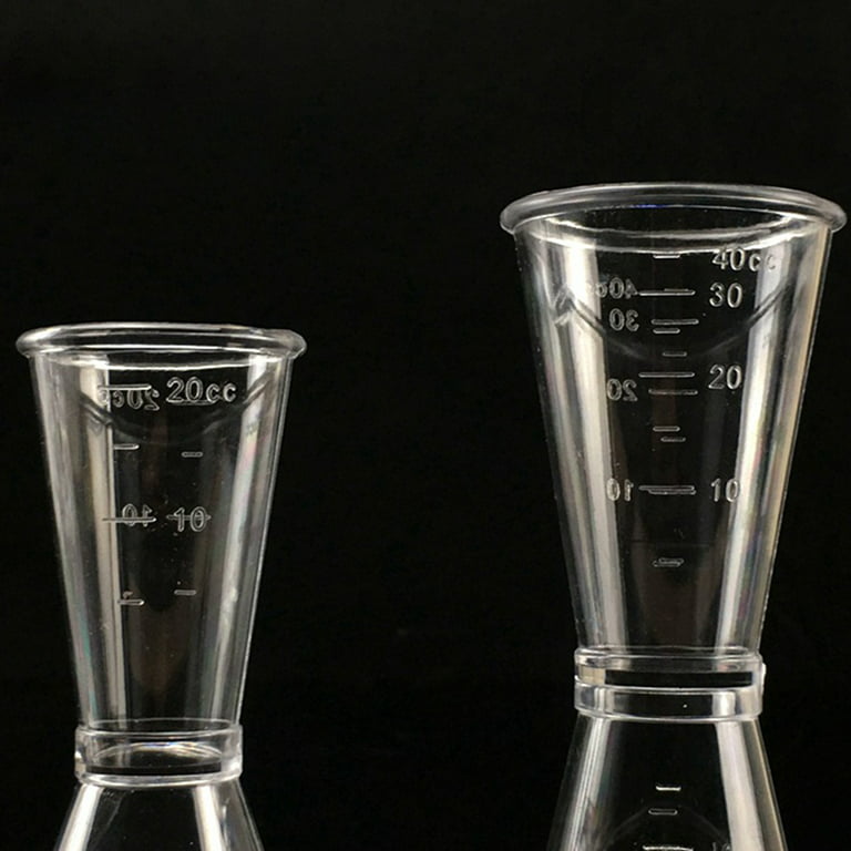 Jigger, Plastic Shot Measure Cocktail Jigger, Spirit Measure Cup