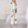 thumbnail image 3 of Gaeub Christmas Pug Dog Women' Long-Sleeve Shirt and Full-Length Bottom Pajama Set Loungewear Soft Pjs Sleepwear Set-Small, 3 of 7